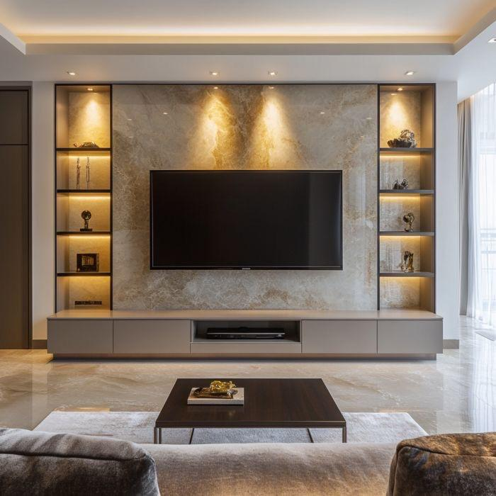 Hilaal TV wall design